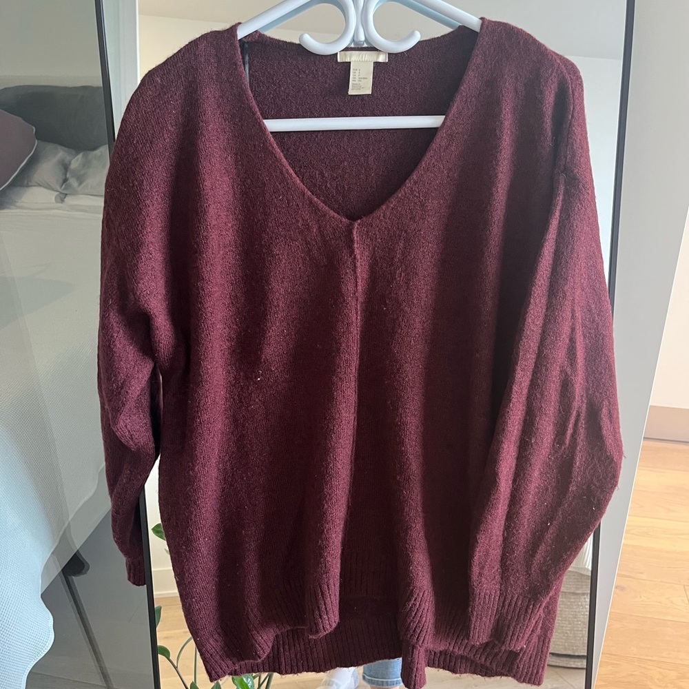 Women's Burgundy Sweater